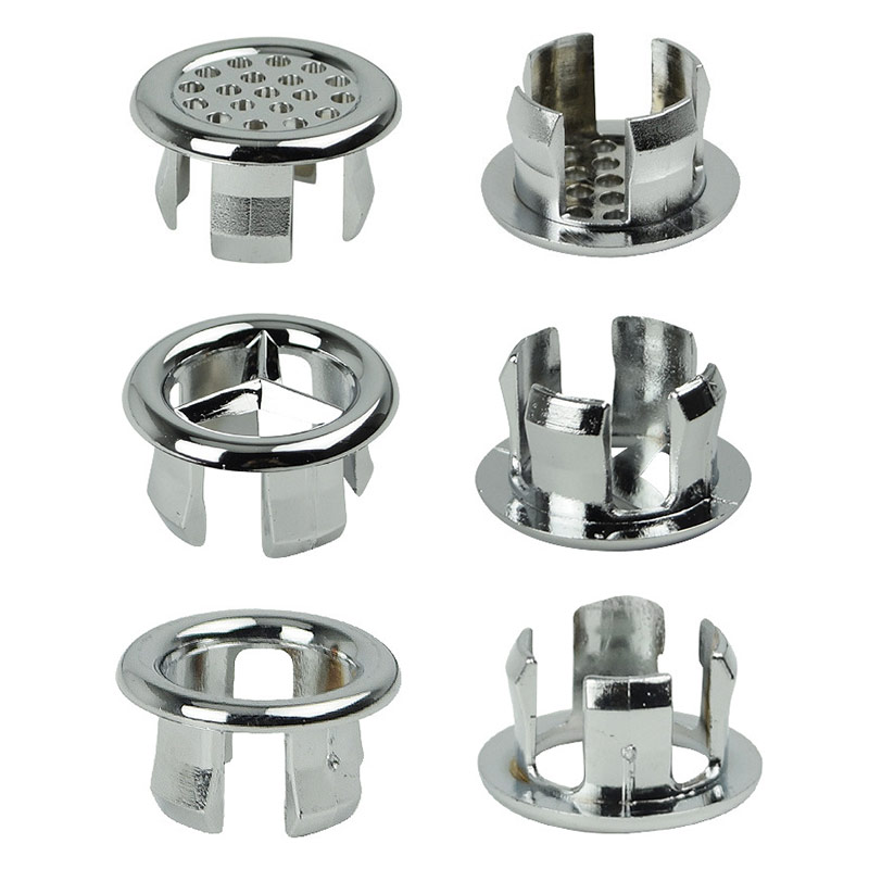 1 PC Chrome Trim Overloop Ring Plastic Overloop Spare Cover Badkamer Benodigdheden Keramische Wastafel Gemorst Water Ring Zinken Ronde Ring