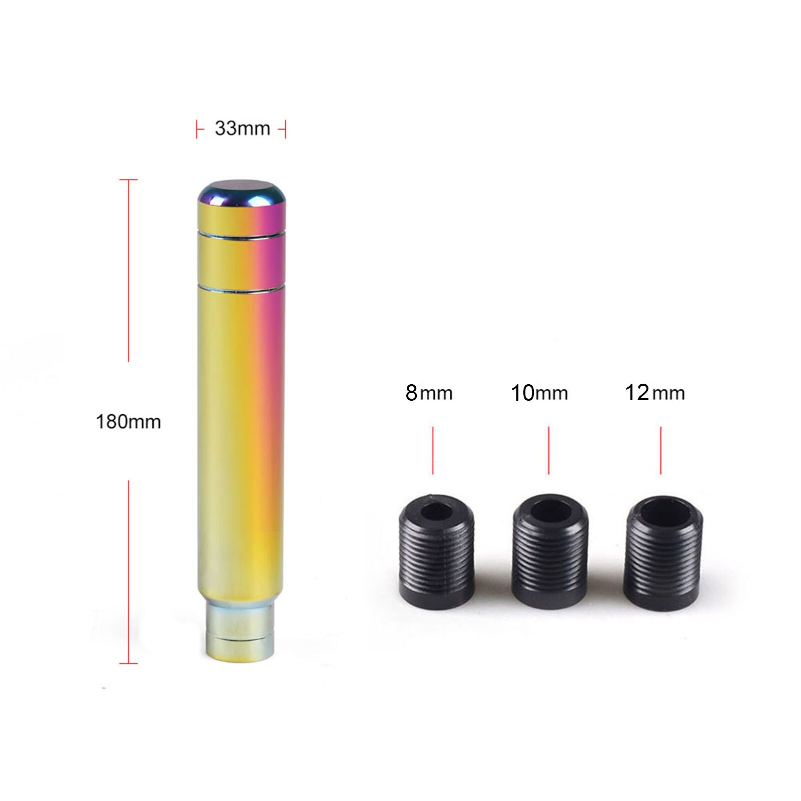 18cm Gear Shift Knob Stick Manual Transmission Universal Car Aluminum Extended Gear Shifter Gear Head Knob