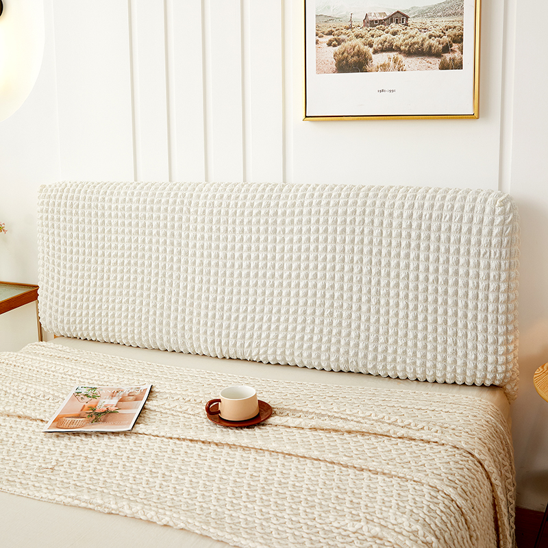 Effen kleur Hoofdeindehoes Tweepersoonsbed Bubble Plaid Elastisch Bedhoofdhoes Stofdichte hoofdsteunhoes voor woondecoratie Seguridadnica Diego Diego Anderson