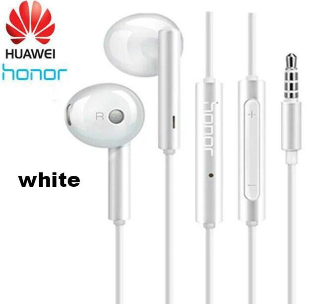 Original Huawei Earphone am116 Headset Honor AM115 Mic 3.5mm For xiaomi huawei P7 P8 P9 Lite P10 Plus Honor 5X 6X Mate 7 8 9: white no box