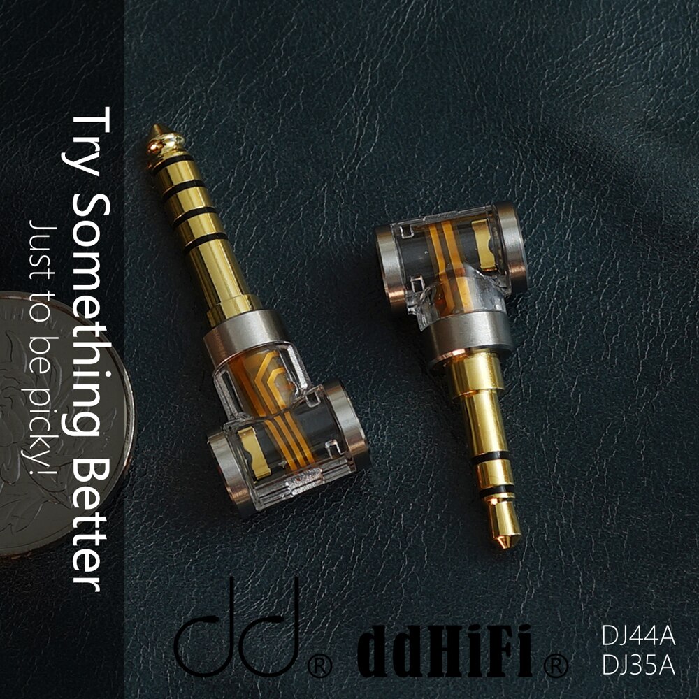 Dd Ddhifi DJ35A DJ44A 2.5Mm Vrouwelijk Naar 3.5Mm/4.4Mm Male Evenwichtige Adapter Voor Oortelefoon Kabel Voor astell &amp; Kern, fiio, Etc.