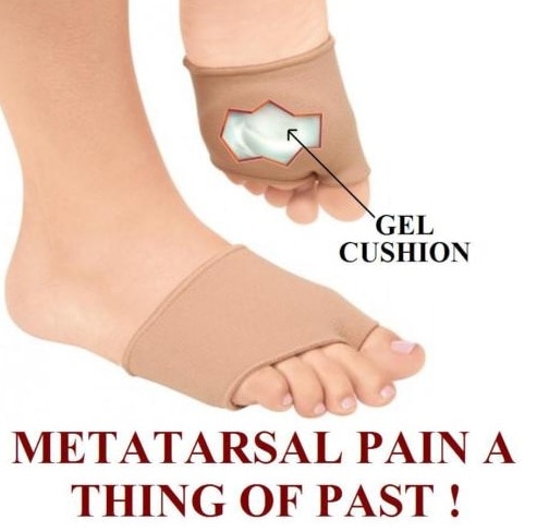 4 Pair Soft Silicone Ball Of Foot Pads | Metatarsal Cushions For Stress & Pain Relief