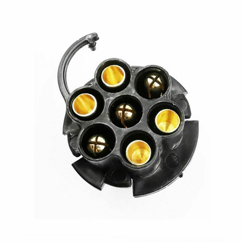 1pc 7 Szpilka ze stopu aluminium ze stopu aluminium przyczepa samochodowa gniazdo holownicze elektryczne przyczepy kempingowej gniazdo wtykowe hak holowniczy 12V holowania adapter
