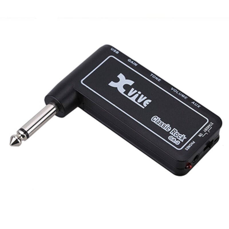 Xvive GA3/GA4/GA5 Classic Rock Mini Portable Rechargeable Electric Guitar Plug Headphone Amp Amplifier: XVIVE  GA3