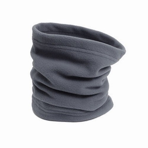 Polar Fleece Neck Tube Ear Warmer Gaiter Face Mask Headband Winter Thermal Warm Scarf for Camping Hiking Headwear Beanie Hat Cap: Gray