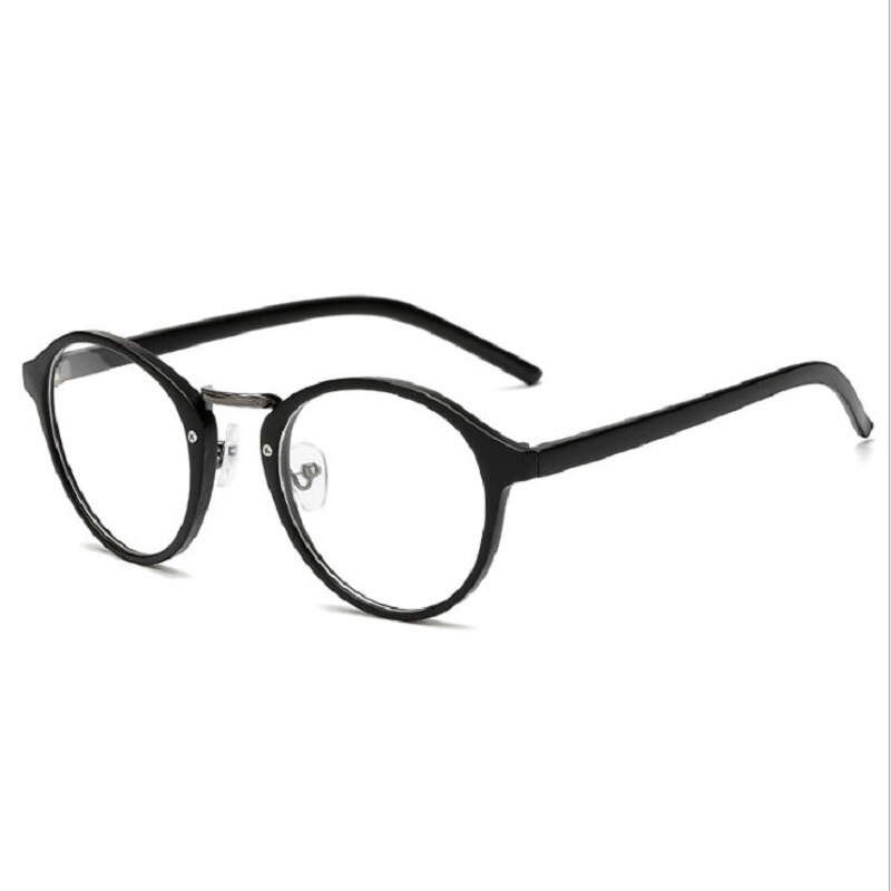 Vintage-silmälasit, kirkkaat linssit, kehykset, retro, pyöreät, miesten ja naisten, unisex-nörttilasit