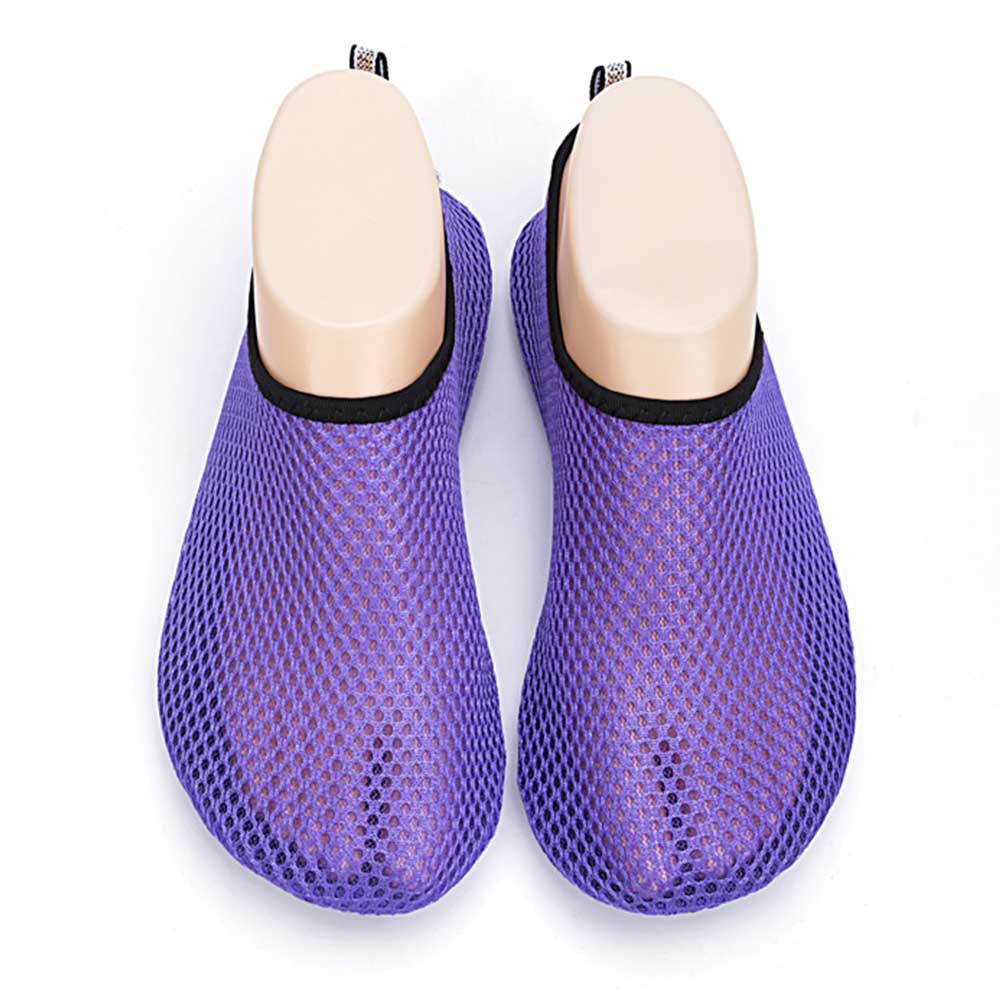 1 Pair Water Shoes Non-Slip Aqua Socks Quick-Dry Outdoor Sports Lightweight Swim Shoes for Men Women Beach Swim Surf: Purple / S
