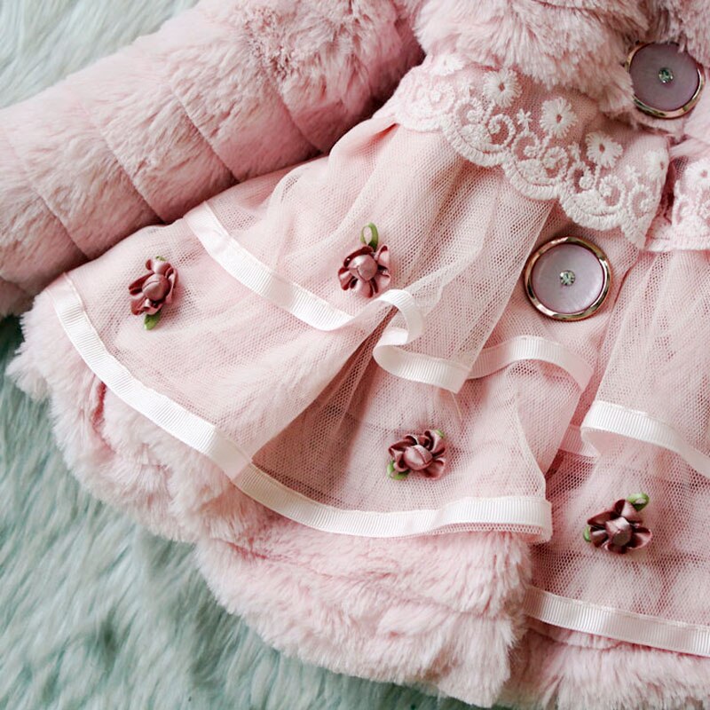 Winter Herfst Bovenkleding Faux Fur Kleding Meisjes Jassen Kinderen Jas