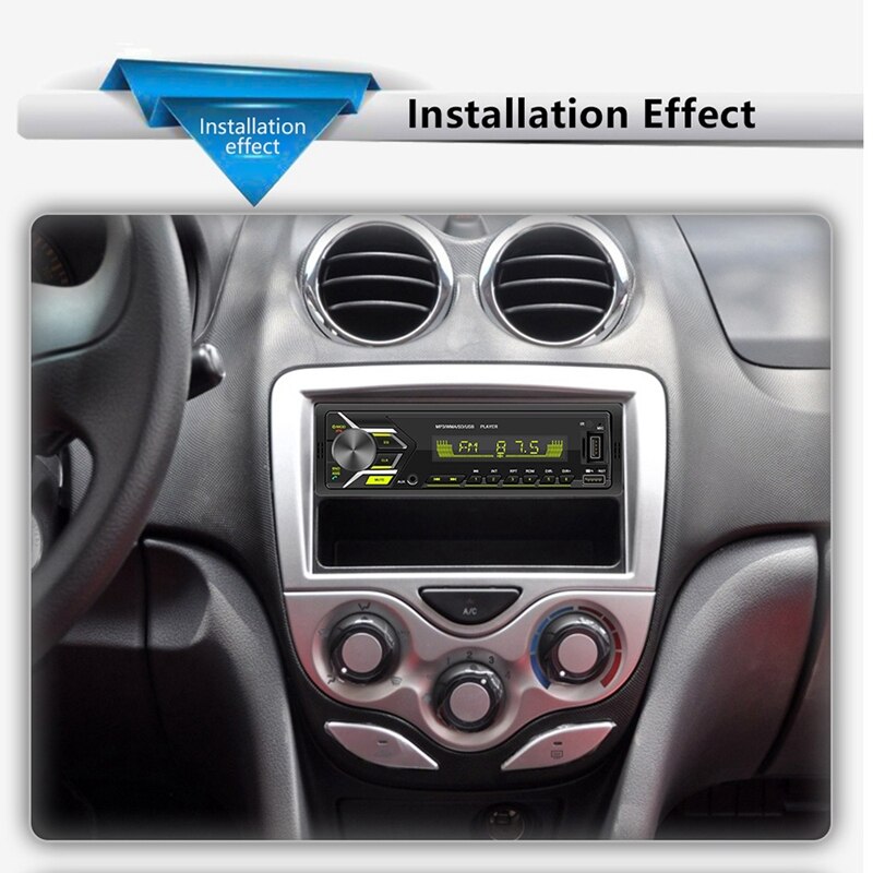 Car Stereo Mp3 Player Bluetooth Aux Usb Tf Fm Radio o In-Dash Handsfree Mic