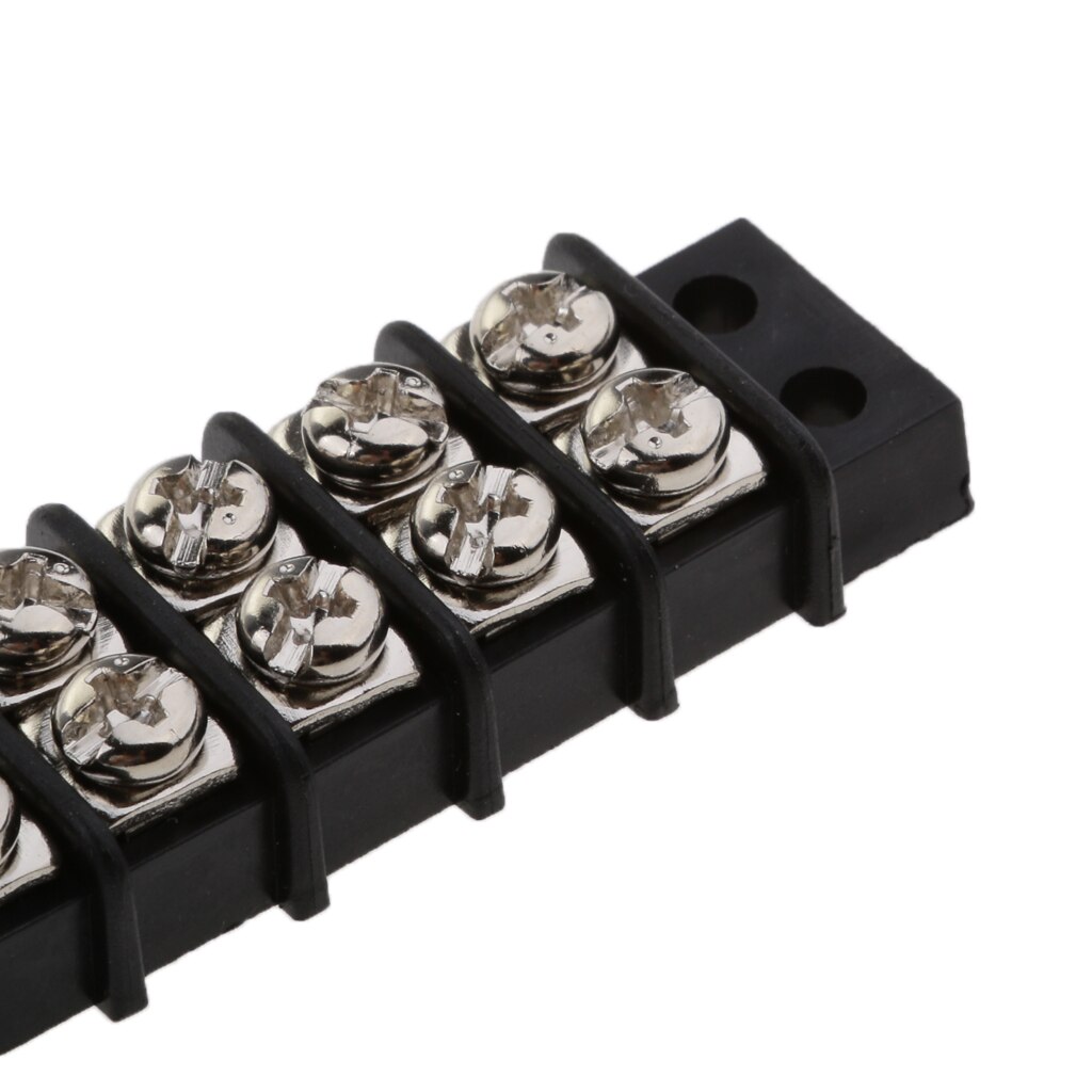 6 Circuit 30A Terminal Block with Nickel Plated Brass Contacts for Boats