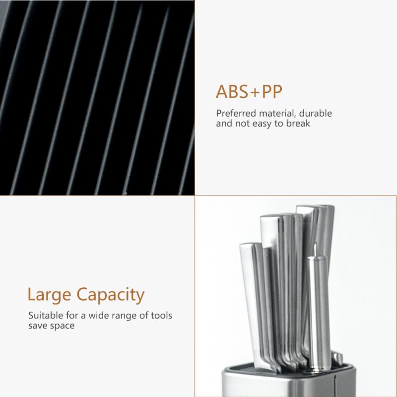 Kinfe Halter 8 "Edelstahl Messer Storage Box Halter Küche Utensil Rack Block Organizer Küche Messer Blöcke Zubehör