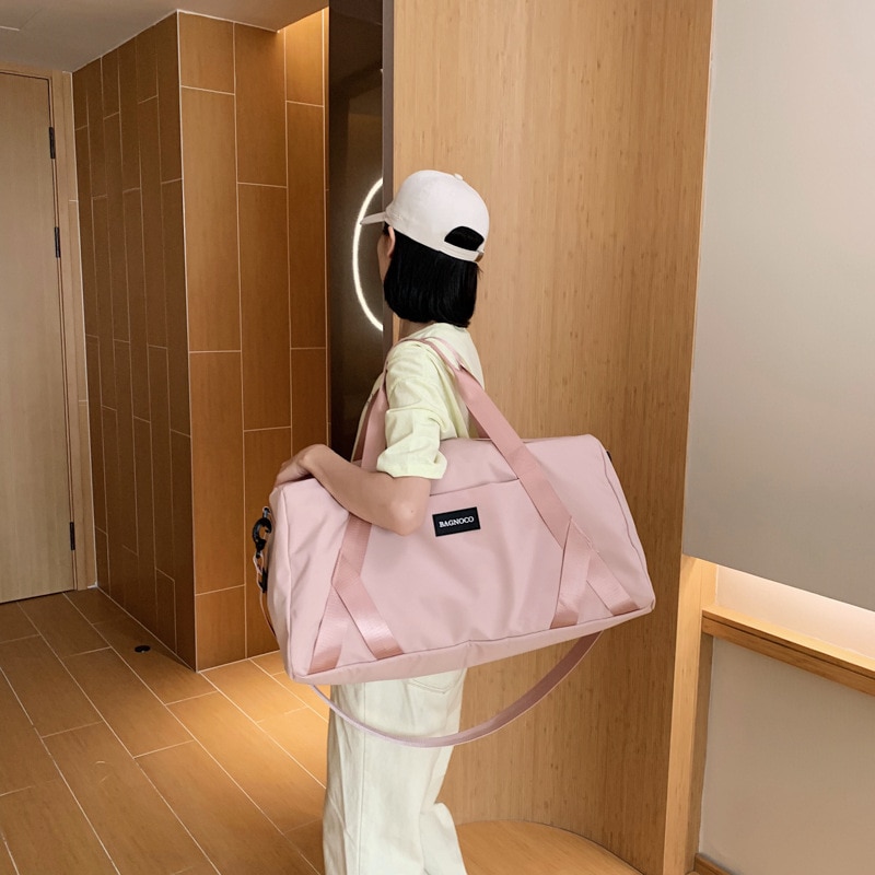 Gym Yoga Bags Women Pink Travel Duffle Handbags for Women Bag Sport Gym Accessories Men Fitness Training Blosa