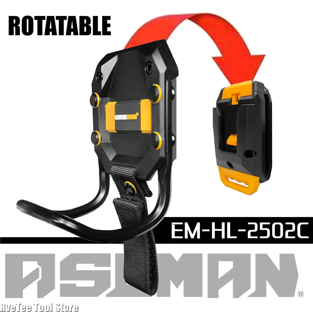 EASEMAN Hammer Quick-hanging Holder Heavy Duty Hand Hammer Storage Belt Hanger for Man Portable Tool: Silver
