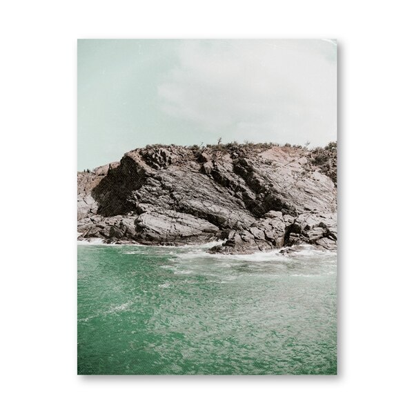 Natural Scenery Mountain Photography Posters and Prints Lake View Teal Gallery Wall Art Painting Pictures Home Room Decor: Blue / 42x30cm No Frame