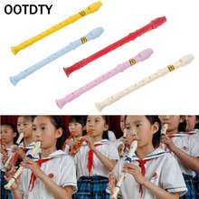 OOTDTY grabadora de instrumentos musicales de plástico Soprano flauta larga 8 agujeros