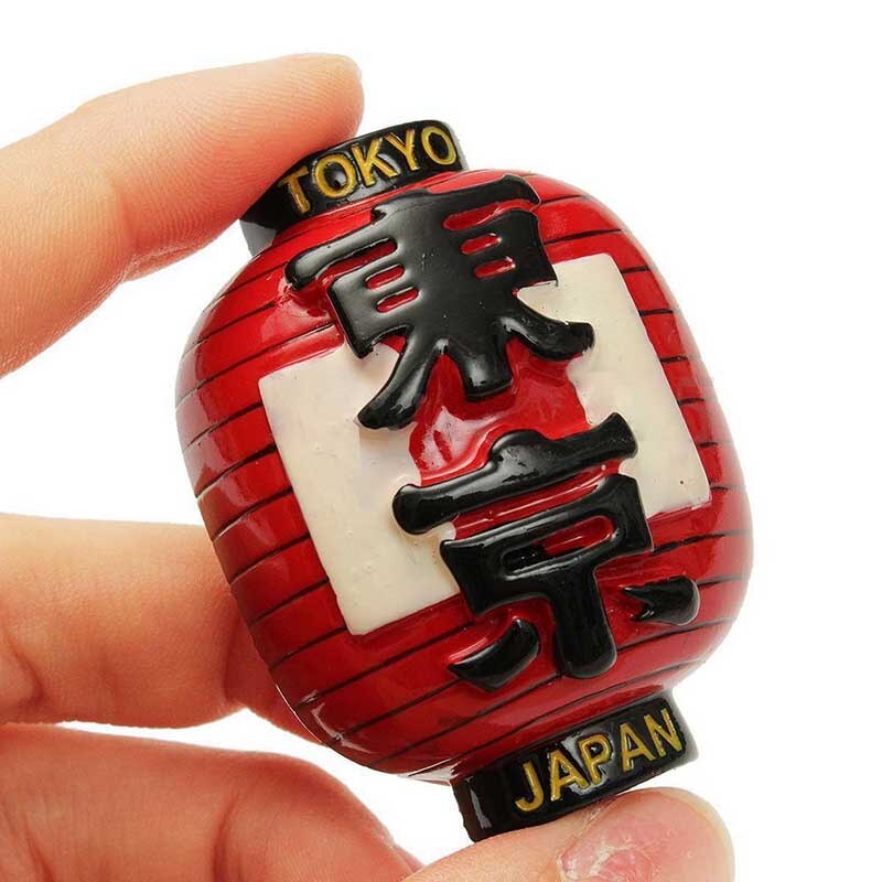 1PC 3D Resin Japan Tokyo Lantern Fridge Magnet Decor Tourist Travel Souvenir