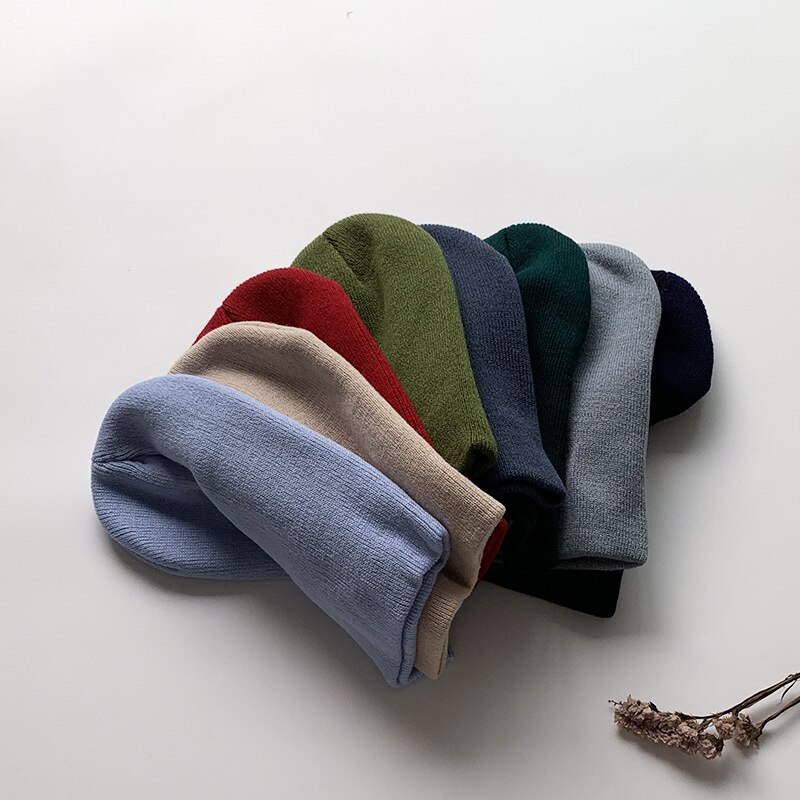 Stickad mössa för barn 1-8 år barn-vinter-varm mössa bebis pojkar huva barn muts bebis mössa шапка зимняя детская