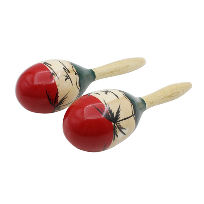 A Pair Maracas Colourful Wooden Tropical Party Percussion Sha Fun Maracas Adult Wood Maracas Musical Percussion Instruments