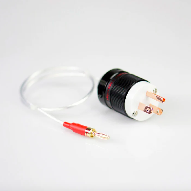 0.5m Cable For HiFi Audio GND Grounding Box Tuning Box Power Purifier Electronic Black Hole: Blue