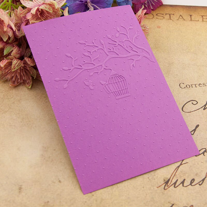 plastic birdcage wreath craft card making paper card album wedding decoration clip Embossing folders