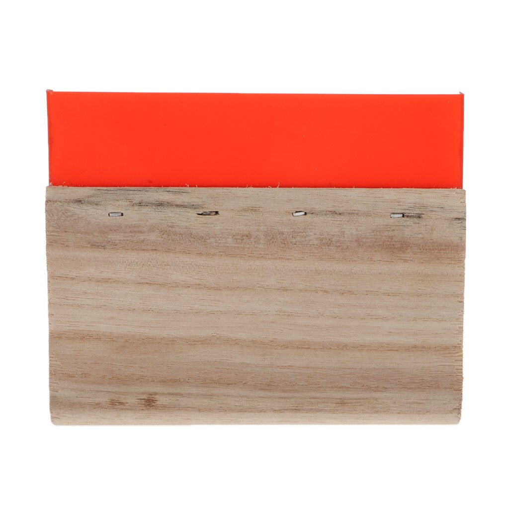 1 lot Screen Printing Squeegee Wooden Handle Ink Scraper Scratch Board: red 15cm