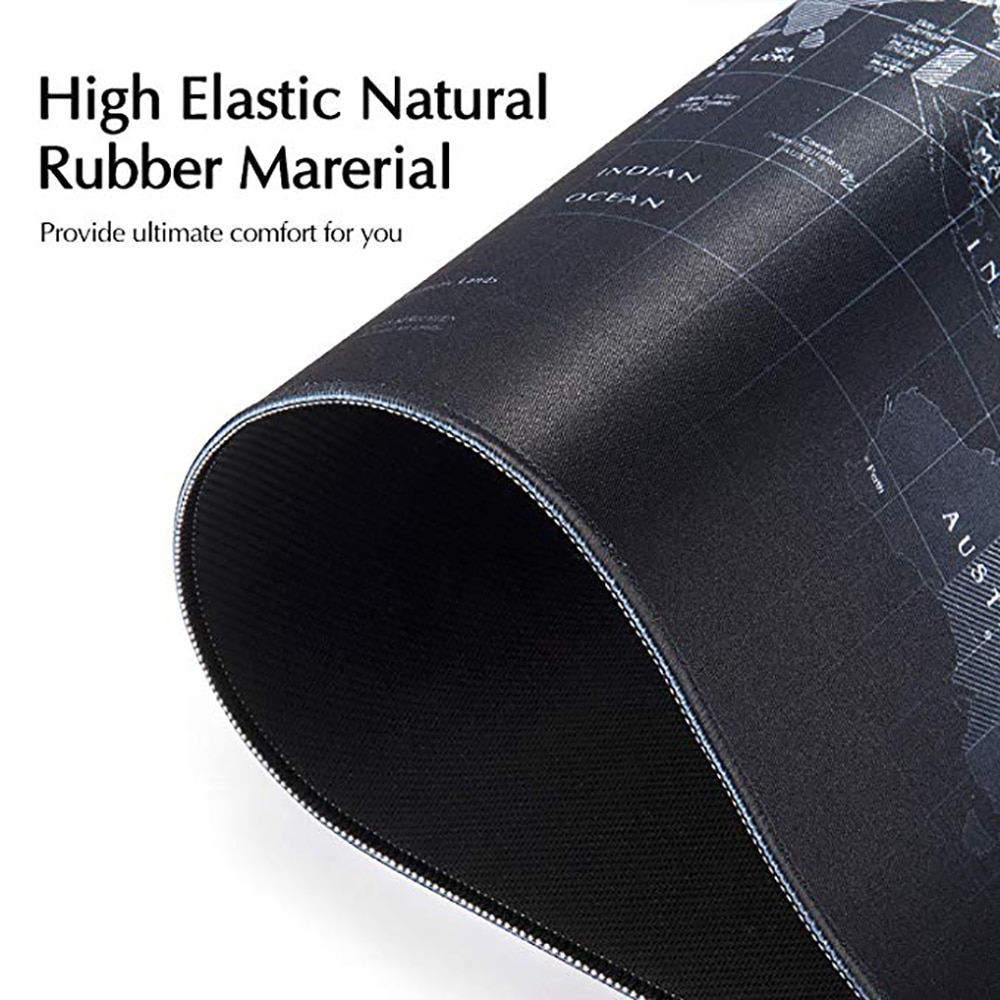 Gaming Mouse Large World Map rubber mouse pad computer game tablet mouse pad with edge locking Computer Mouse Mat