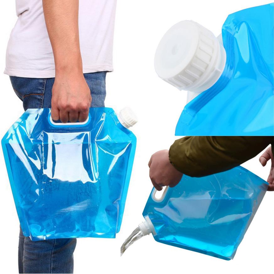 5L /10L Folding Drinking Water Bucket Camping Hiking Water Container Storage Bag levert 2jul11