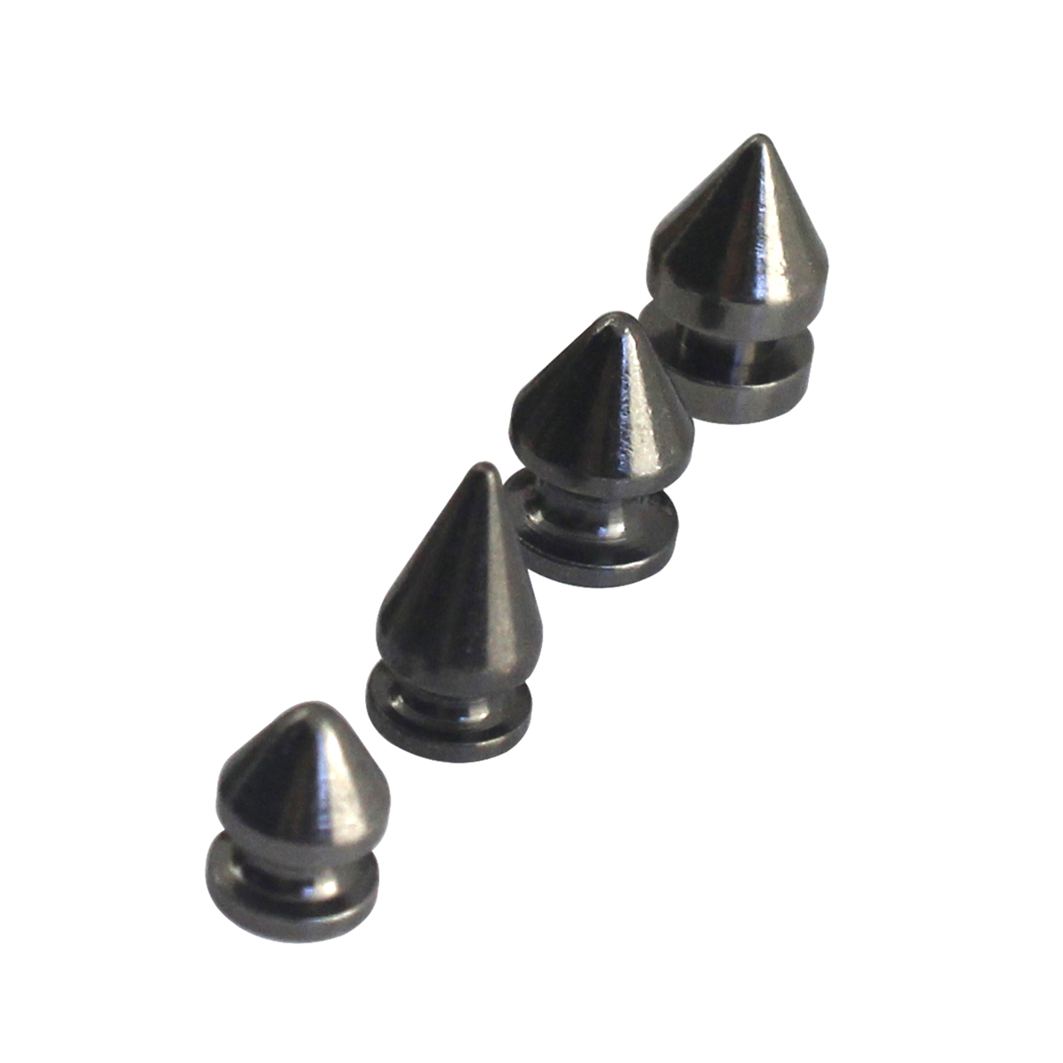 10 stücke Solide Metall Screwback Kegel Nieten Kugel Spikes Punk Nieten für Leder Handwerk Tasche Garmet Schuhe Dekor Haustier Kragen Anti-biss: Rotguss / 8 x 13.5mm