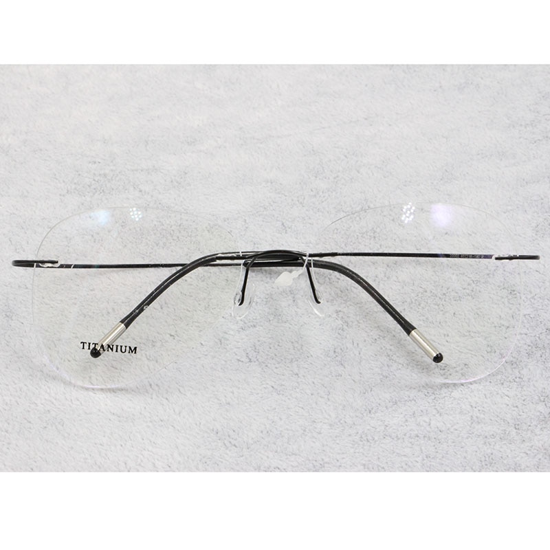 Bclear Titanium Randloze Brillen Optische Glazen Frame Mannen En Vrouwen Eyewear Lichtgewicht Flexibele Spektakel