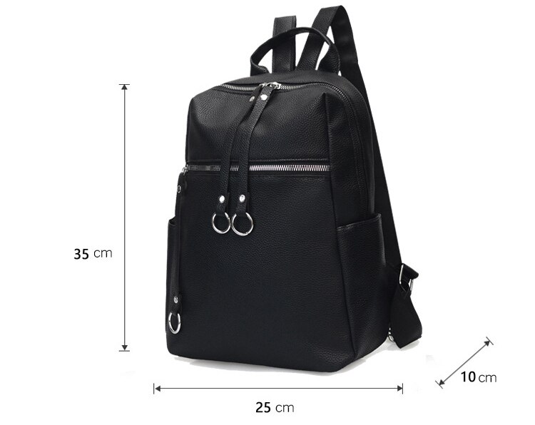 Chuwanglin kvinner ryggsekker lær ryggsekk skulder dagsekk kvinnelig ryggsekk mochilas mujer uformell skolesekk til jenter  f52501