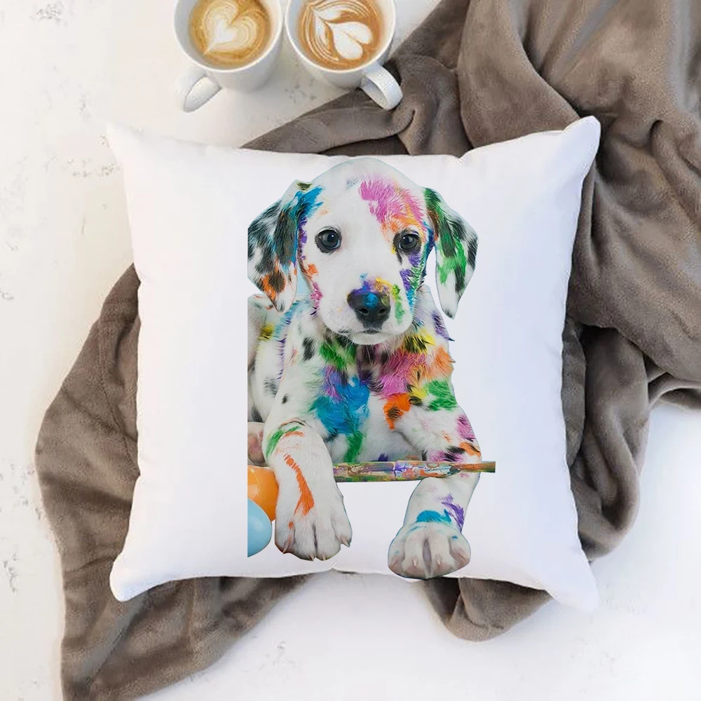 Housse de coussin colorée pour chien, bouledogue, coussin de jardin, lit de maison, chaise carrée: 470*1200mm / WHITE