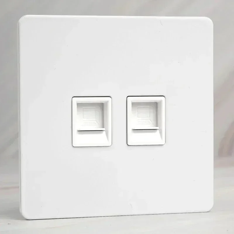 86 Type Retro White Wall Lamp Brass Lever Toggle Switch 1-4 Gang 2Way stainless steel EU FR UK Universal wall socket AC110-250V