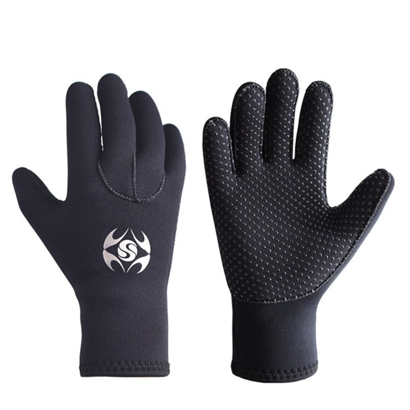 Guantes negros de neopreno de 3MM que mantienen el calor, antideslizantes para mujer/hombre, para nadar, navegar, navegar, surfear, snorkel, guantes de agua