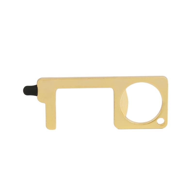 No Touch Open Door, Door Opener, Mini Self-Cleaning Reusable Handle Tools Press Elevator Button Gereedschap Hand Stick Outdoor: Gold