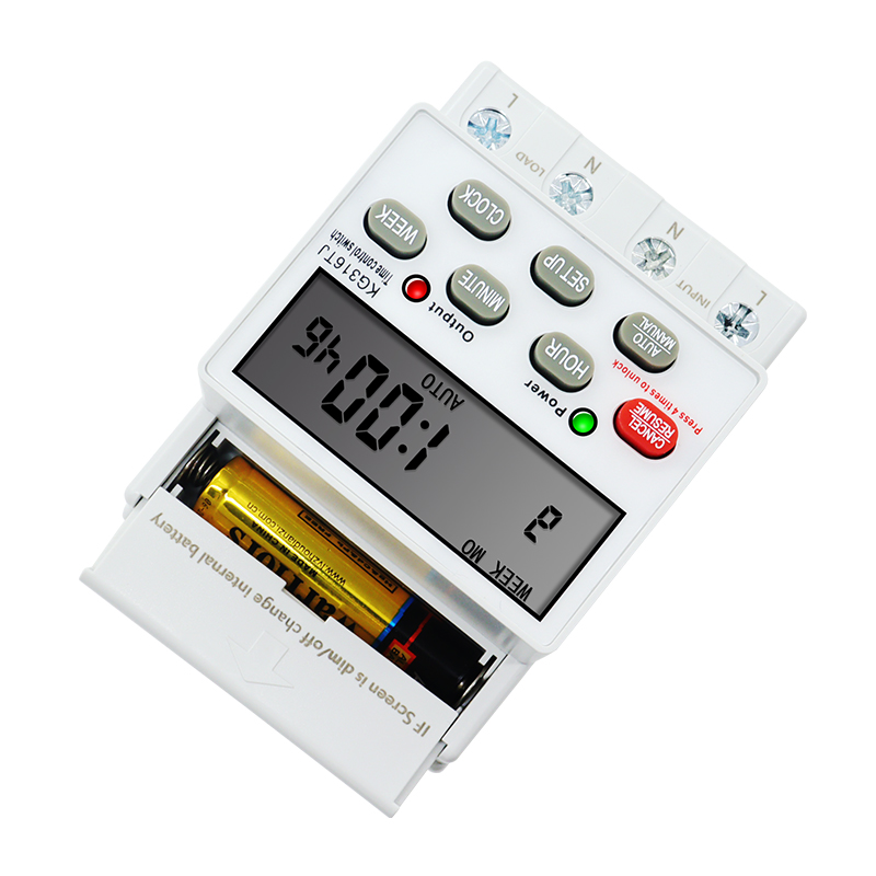 Din Rail Installation KG316TJ Mini Daily Weekly 7 Days Programmable Digital Time Switch Relay Timer Control AC 220V 230V