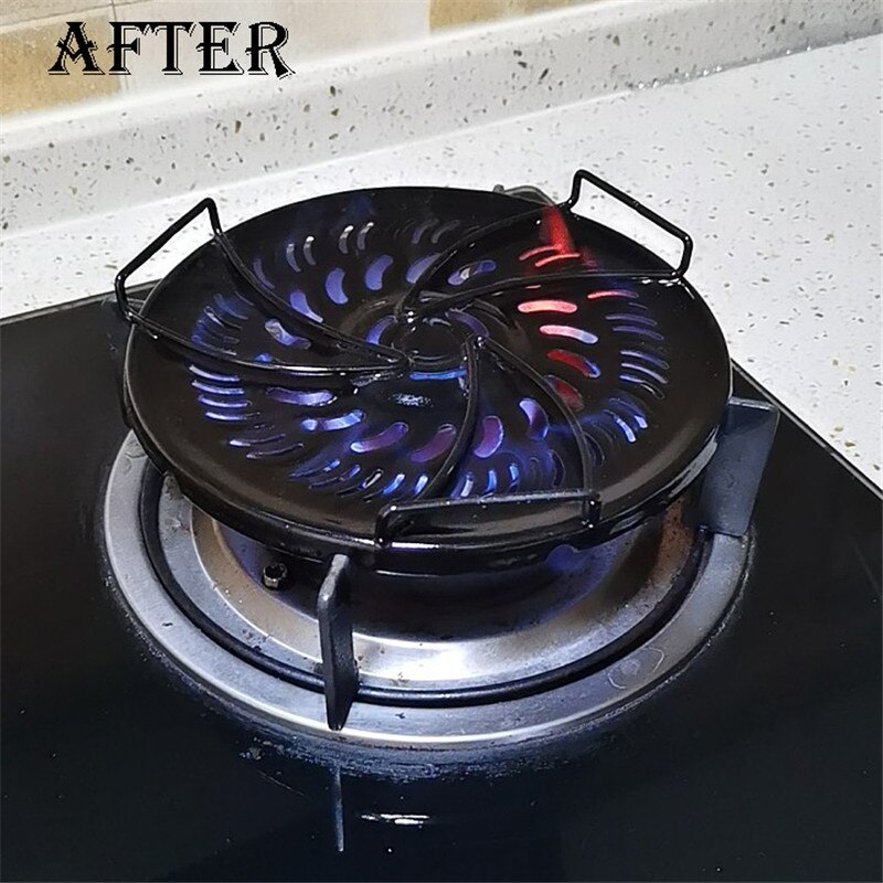 Enamel Heat Diffuser Distributer with Handle Gas Stovetop Reducer Plate Flame Guard for Simmering Pot Holder Heat Insulation Pad
