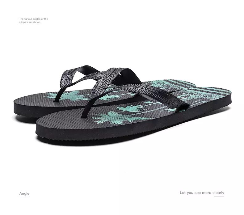 Zapatillas coreanas de talla grande para hombre, chanclas antideslizantes, sandalias de suela gruesa transpirables, sandalias de Punta ert5