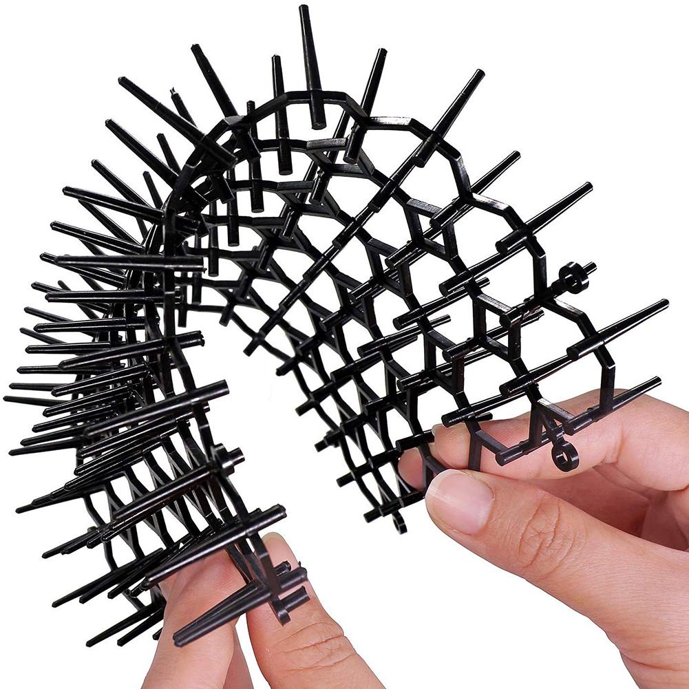 Trädgård katt scat mattor anti-cat prickle strips hålla katten borta säkra plast spik 27*135*485mm 27*160*210mm