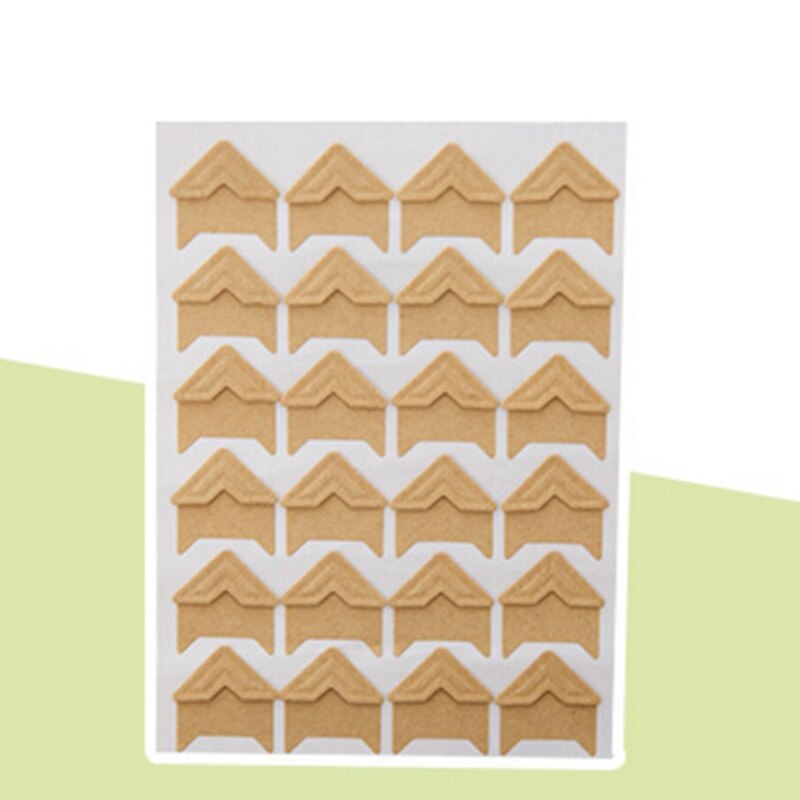 9 Kleur Cartoon Leuke Foto Hoek Stickers Voor DIY Kindje Fotoalbum Of Scrapbook Album 24 pcs/ vel: Style 9