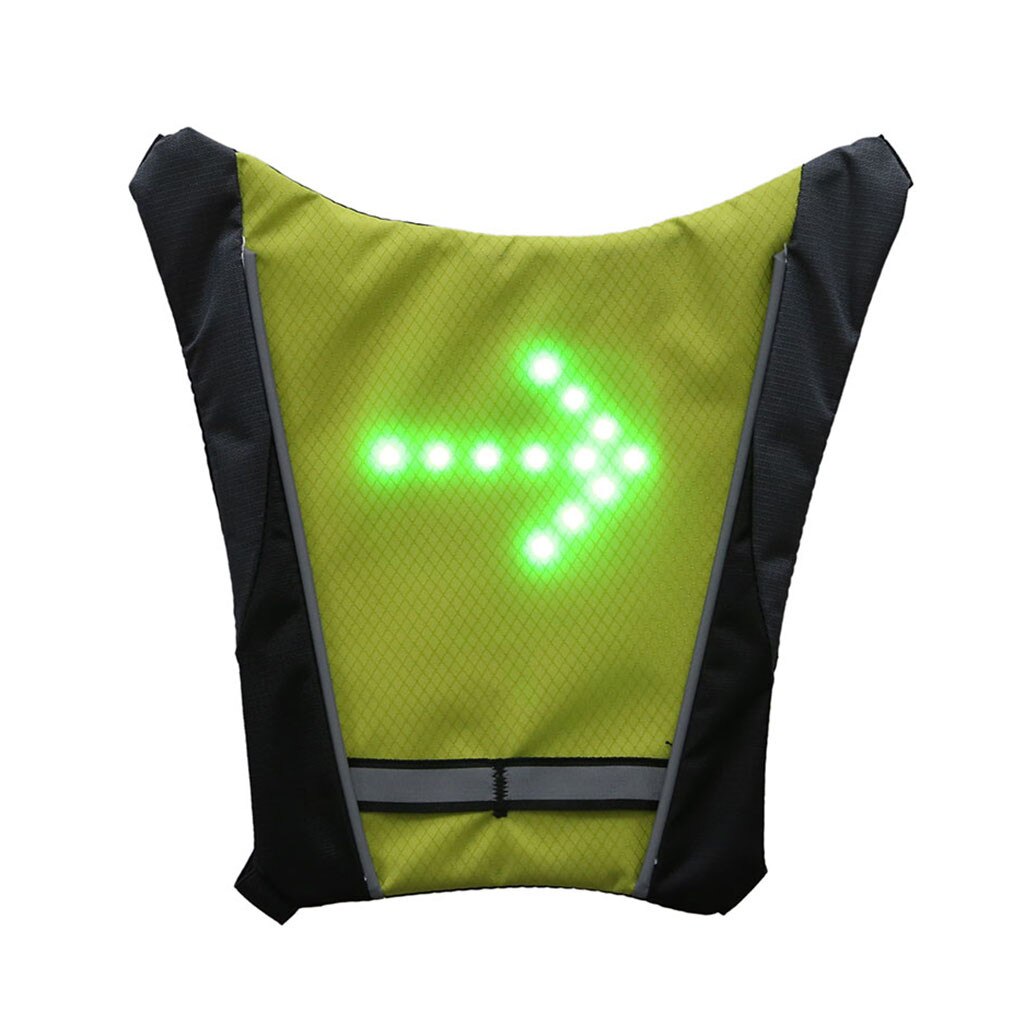 Cycling Bicycle LED Wireless Safety Turn Signal Light Vest Riding Night Guiding accesorios bicicleta #sw