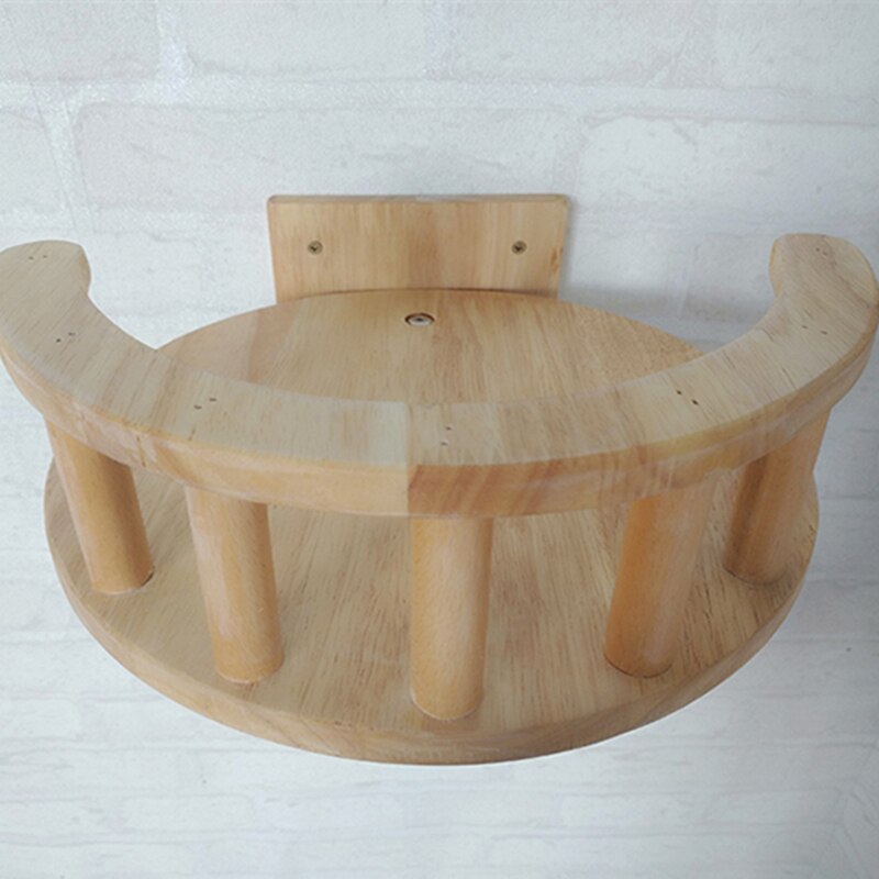 Huisdier Houten Klimrek Krabpaal Kat Muur Stappen Kat Boom Houten Huisdier Meubels Muur Gemonteerde Kitten Huis Springen frame F