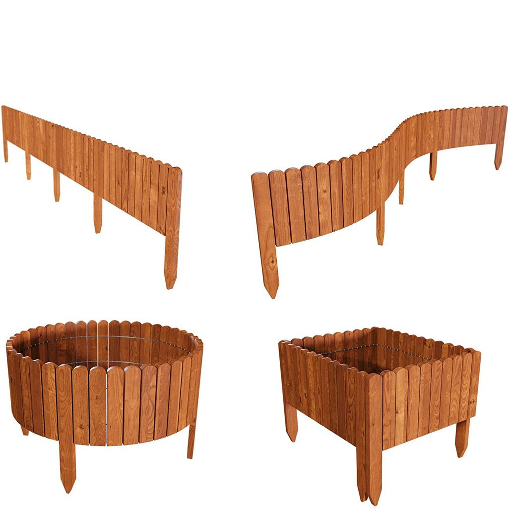 Garden Fence Log Roll Border as Easy Plug-in Fence Plantas Naturales Fencing, Trellis & Gates Gardening для сада и огорода