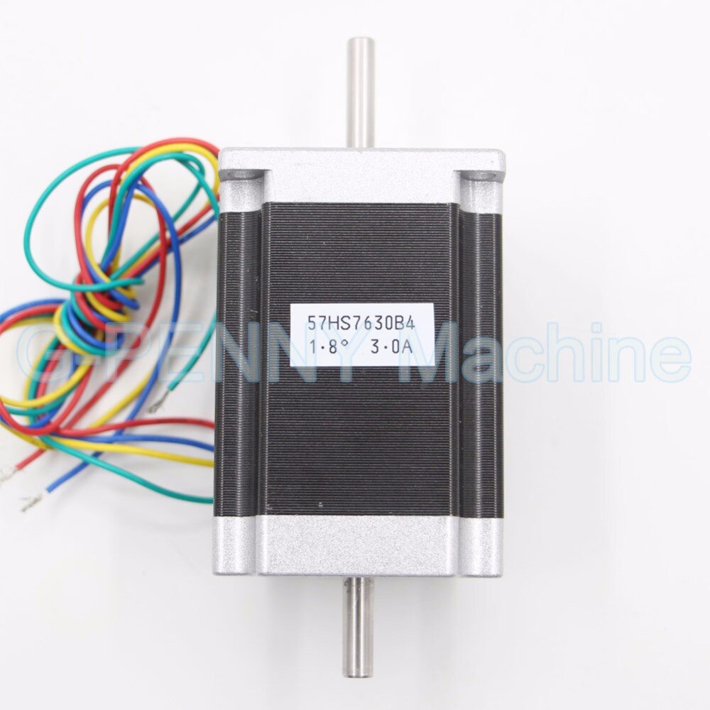 NEMA 23 CNC stepper motor 57x76mm double shaft 6.35/8mm 1.89N.m nema 23 stepp motor 270Oz-in 3A for cnc machine and 3D printer
