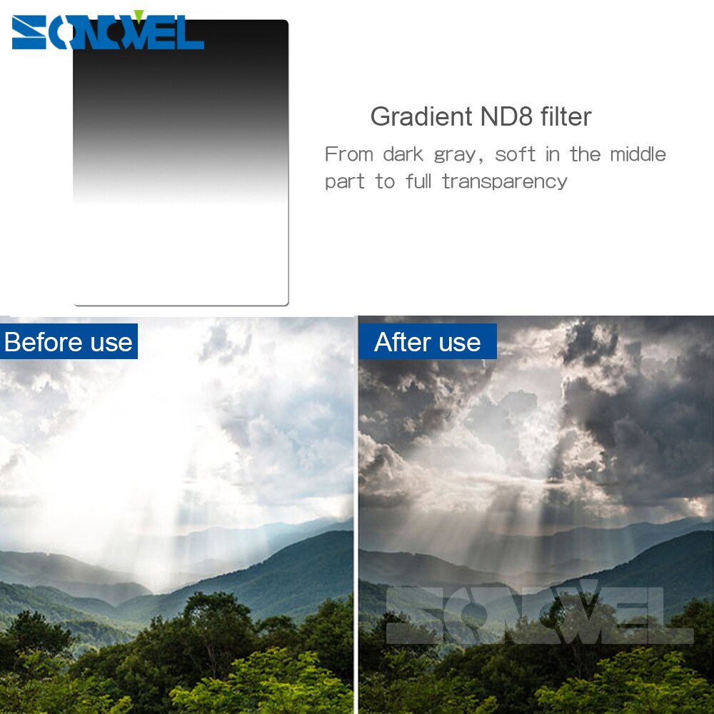 49 52 55 58 62 67 72 77 82mm Anel Adaptador de Metal 6 Cokin P Série Filtro Conjunto Completo Gradualmente ND2 ND4 ND8 Saco de Filtro Quadrado