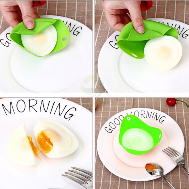 1/2/4/8 Pièces Rond Silicone Braconnier Braconnage Gousses Bol Bagues Cuisinière Chaudière De Cuisine Cuit oeuf Dur Outils De Cuisson Crêpière