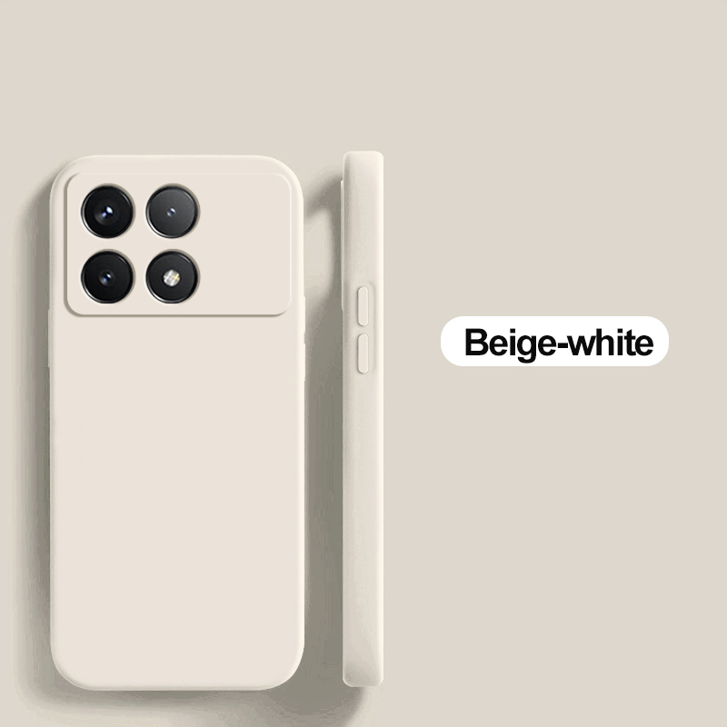 Coque souple en silicone liquide d'origine de luxe pour Xiaomi, couverture de téléphone, Poco X6 Pro, 5G