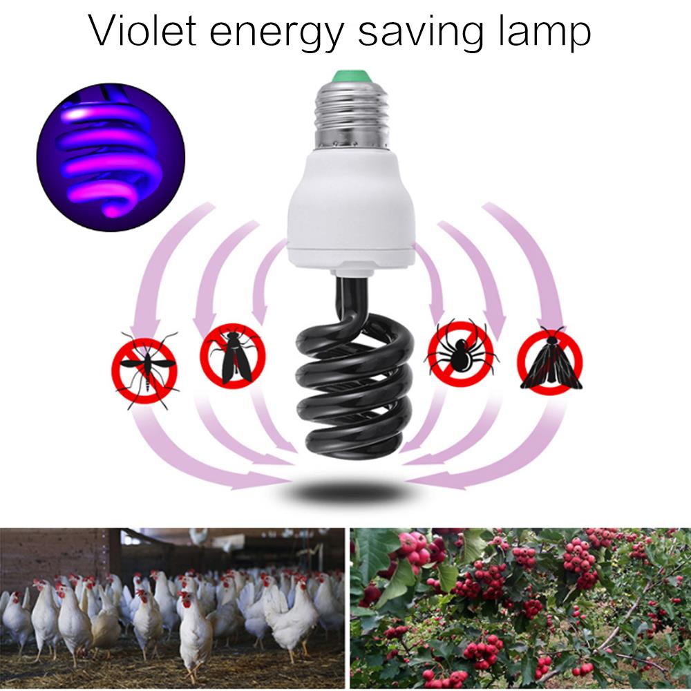 Light Fluorescent E27 Lamp Ultraviolet 40W Bulb UV UV Bulb UV Blacklight Energy Saving Screw AC220V CFL Bright
