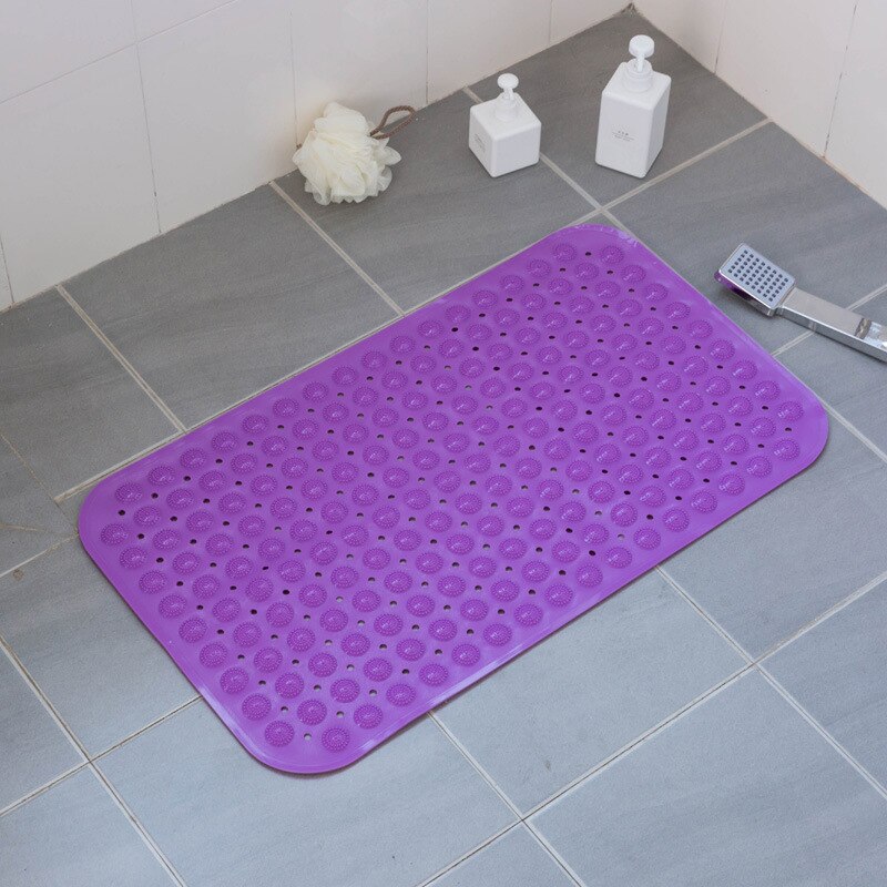 Long PVC Bath Mat Massage Bathroom Rugs Safety Anti Slip Shower Bathtub Mat Suction Cup Floor Mat Foot Pad 40x100cm