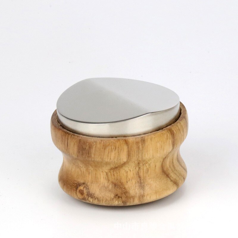 58.35mm Coffee Distributor Rosewood Handle 304 Stainless Steel Espresso Tamper Hammer for Coffee Machines