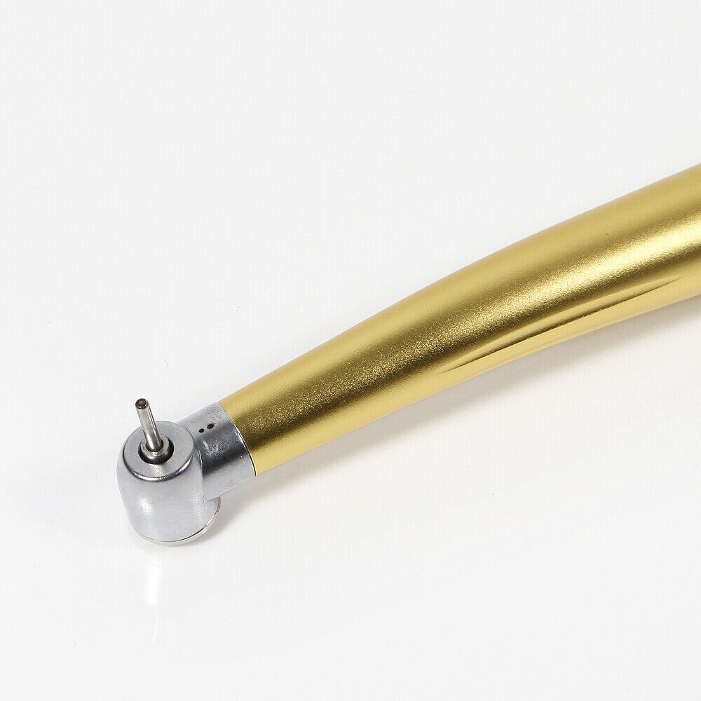 Pieza de mano quirúrgica Dental de alta velocidad, turbina de aire con botón de cabeza estándar y cartucho, estilo NSK Pana Max, 2/4 agujeros, Color dorado